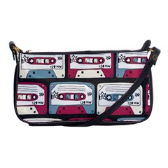 Music Symbols Rock Music Seamless Pattern Shoulder Clutch Bag by pakminggu