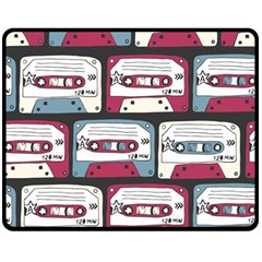 Music Symbols Rock Music Seamless Pattern Two Sides Fleece Blanket (medium) by pakminggu