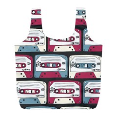 Music Symbols Rock Music Seamless Pattern Full Print Recycle Bag (l) by pakminggu