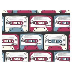 Music Symbols Rock Music Seamless Pattern Two Sides Premium Plush Fleece Blanket (extra Small) by pakminggu