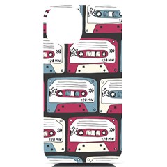 Music Symbols Rock Music Seamless Pattern Iphone 14 Black Uv Print Case by pakminggu