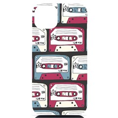 Music Symbols Rock Music Seamless Pattern Iphone 14 Plus Black Uv Print Case by pakminggu