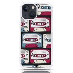 Music Symbols Rock Music Seamless Pattern Iphone 13 Mini Tpu Uv Print Case by pakminggu