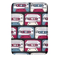 Music Symbols Rock Music Seamless Pattern Rectangular Glass Fridge Magnet (4 Pack) by pakminggu