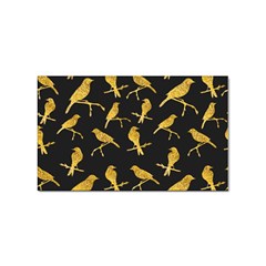 Background With Golden Birds Sticker Rectangular (10 Pack) by pakminggu