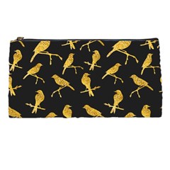 Background With Golden Birds Pencil Case by pakminggu