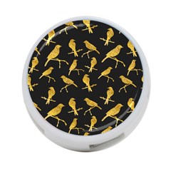 Background With Golden Birds 4-port Usb Hub (one Side) by pakminggu