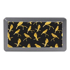 Background With Golden Birds Memory Card Reader (mini) by pakminggu