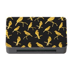 Background With Golden Birds Memory Card Reader With Cf by pakminggu