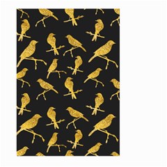 Background With Golden Birds Large Garden Flag (two Sides) by pakminggu