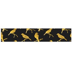 Background With Golden Birds Large Premium Plush Fleece Scarf  by pakminggu