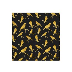 Background With Golden Birds Satin Bandana Scarf 22  X 22  by pakminggu