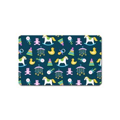 Cute Babies Toys Seamless Pattern Magnet (name Card) by pakminggu