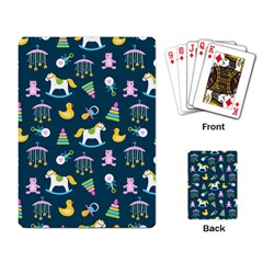 Cute Babies Toys Seamless Pattern Playing Cards Single Design (rectangle) by pakminggu