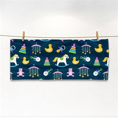 Cute Babies Toys Seamless Pattern Hand Towel by pakminggu