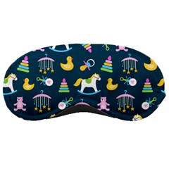 Cute Babies Toys Seamless Pattern Sleeping Mask by pakminggu