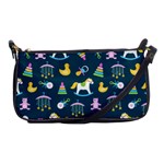 Cute Babies Toys Seamless Pattern Shoulder Clutch Bag Front