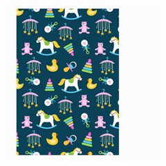 Cute Babies Toys Seamless Pattern Large Garden Flag (two Sides) by pakminggu