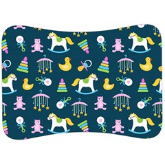 Cute Babies Toys Seamless Pattern Velour Seat Head Rest Cushion by pakminggu