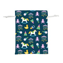 Cute Babies Toys Seamless Pattern Lightweight Drawstring Pouch (s) by pakminggu