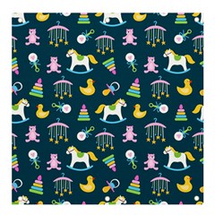 Cute Babies Toys Seamless Pattern Banner And Sign 4  X 4  by pakminggu