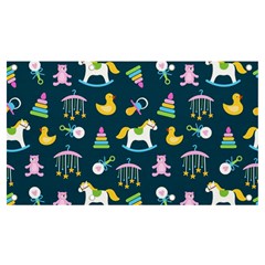 Cute Babies Toys Seamless Pattern Banner And Sign 7  X 4  by pakminggu