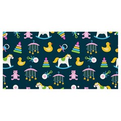 Cute Babies Toys Seamless Pattern Banner And Sign 8  X 4  by pakminggu