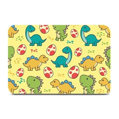 Seamless Pattern With Cute Dinosaurs Character Plate Mats by pakminggu