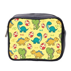 Seamless Pattern With Cute Dinosaurs Character Mini Toiletries Bag (two Sides) by pakminggu