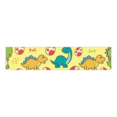 Seamless Pattern With Cute Dinosaurs Character Velvet Scrunchie by pakminggu