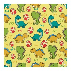 Seamless Pattern With Cute Dinosaurs Character Banner And Sign 3  X 3  by pakminggu