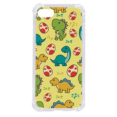 Seamless Pattern With Cute Dinosaurs Character Iphone Se by pakminggu