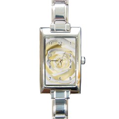 White Roses Flowers Plant Romance Blossom Bloom Nature Flora Petals Rectangle Italian Charm Watch by pakminggu