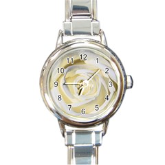 White Roses Flowers Plant Romance Blossom Bloom Nature Flora Petals Round Italian Charm Watch by pakminggu