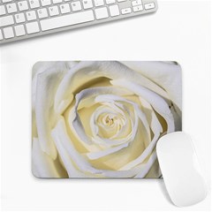 White Roses Flowers Plant Romance Blossom Bloom Nature Flora Petals Small Mousepad by pakminggu