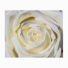 White Roses Flowers Plant Romance Blossom Bloom Nature Flora Petals Small Glasses Cloth (2 Sides) by pakminggu