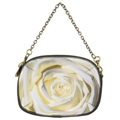 White Roses Flowers Plant Romance Blossom Bloom Nature Flora Petals Chain Purse (two Sides) by pakminggu