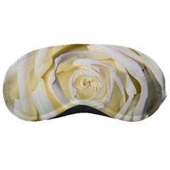 White Roses Flowers Plant Romance Blossom Bloom Nature Flora Petals Sleeping Mask by pakminggu