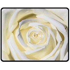 White Roses Flowers Plant Romance Blossom Bloom Nature Flora Petals Fleece Blanket (medium) by pakminggu