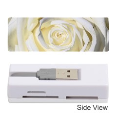 White Roses Flowers Plant Romance Blossom Bloom Nature Flora Petals Memory Card Reader (stick) by pakminggu