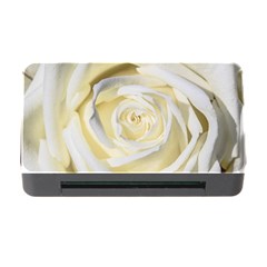 White Roses Flowers Plant Romance Blossom Bloom Nature Flora Petals Memory Card Reader With Cf by pakminggu