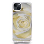 White Roses Flowers Plant Romance Blossom Bloom Nature Flora Petals iPhone 14 Plus TPU UV Print Case Front