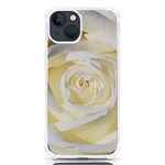 White Roses Flowers Plant Romance Blossom Bloom Nature Flora Petals iPhone 13 TPU UV Print Case Front