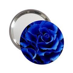 Blue Roses Flowers Plant Romance Blossom Bloom Nature Flora Petals 2 25  Handbag Mirrors by pakminggu