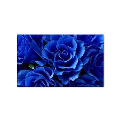 Blue Roses Flowers Plant Romance Blossom Bloom Nature Flora Petals Sticker Rectangular (10 Pack) by pakminggu