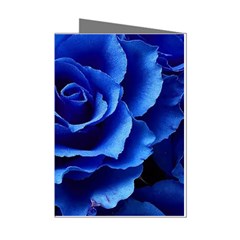 Blue Roses Flowers Plant Romance Blossom Bloom Nature Flora Petals Mini Greeting Cards (pkg Of 8) by pakminggu