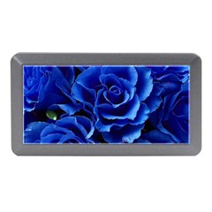 Blue Roses Flowers Plant Romance Blossom Bloom Nature Flora Petals Memory Card Reader (mini) by pakminggu