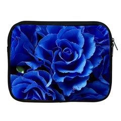 Blue Roses Flowers Plant Romance Blossom Bloom Nature Flora Petals Apple Ipad 2/3/4 Zipper Cases by pakminggu