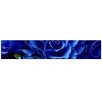 Blue Roses Flowers Plant Romance Blossom Bloom Nature Flora Petals Large Premium Plush Fleece Scarf  Back