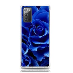 Blue Roses Flowers Plant Romance Blossom Bloom Nature Flora Petals Samsung Galaxy Note 20 Tpu Uv Case by pakminggu